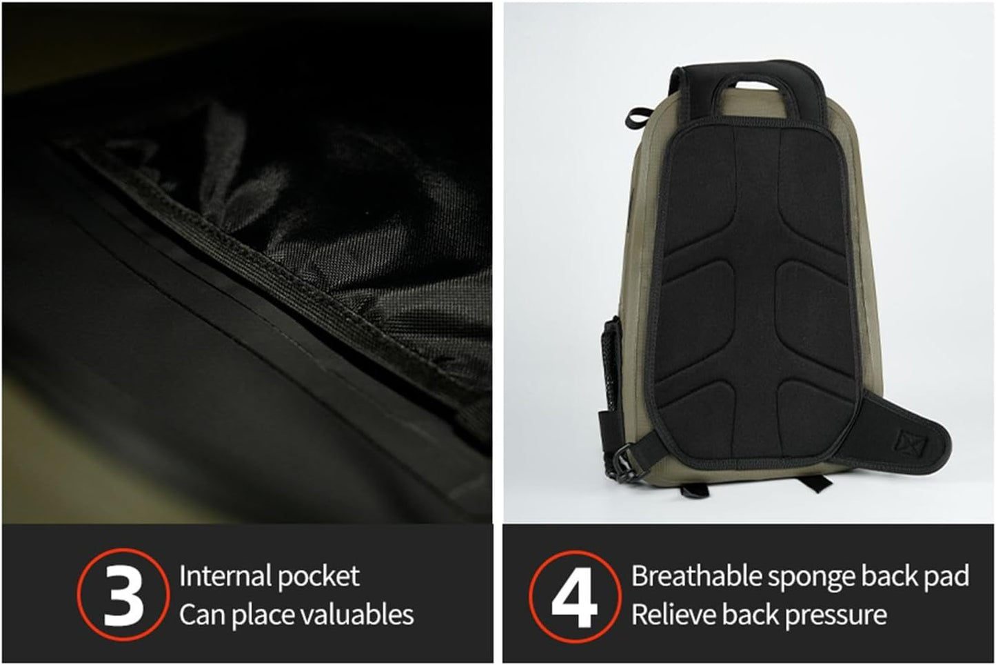 Fishing Sling Bag, Waterproof Tackle Backpack, Multi-Pocket Chest Pack, Product Size About 37x23x14cm Compact Jig Tool Organizer, Lightweight Outdoor Gear for Travel, Hiking