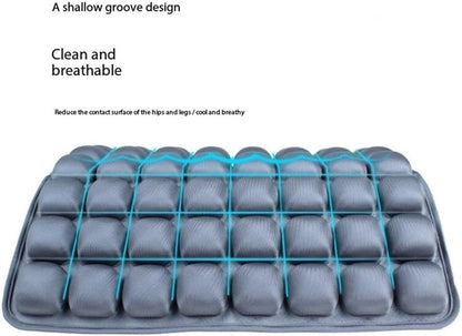 Sondur Travel Cushion, 2025 New 3D Self-Inflatable Air Cell Seat Cushion for Pressure Relief & Long Flights, Portable Cushion for Car Seat, Airplane, Wheelchair, Office Chairs(Black)