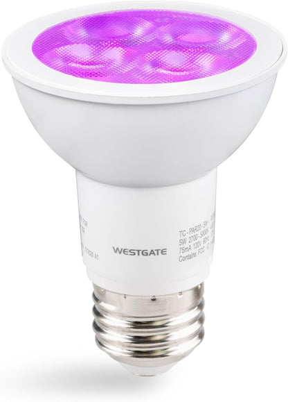 Westgate TC-PAR20-5W-RGBW-WIFI, Smart Lamps, 5W, RGBW PAR20 LED Bulbs, E26 LED, Color Changing Bulb, RGB Lights, Track Lighting, Spot Lights Indoor, Dimmable Light Bulbs, 1 per Box