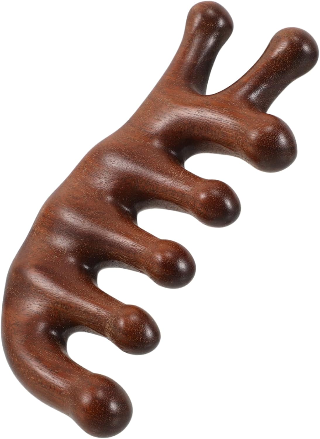 OATIPHO Massaggiatore Per La Testa Pettine Levigante i Attrezzo Largo Massaggiatori Gua Sha Accessori Per La Cura Dei Rottame Manuale Tasca Di Legno Coffee