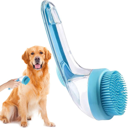 Spazzola Da Bagno Per Cani - Spazzola Massaggiante Per Animali Domestici | Setole In Silicone Massaggianti, Impugnatura Ergonomica Interni Ed Esterni, Doccia, Spa, Gatti, Gattini, Cavallii