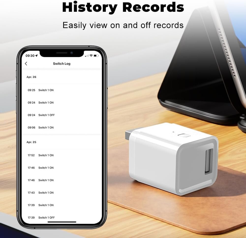 UanTii Tuya Smart Micro USB Adaptor Smart Plug WiFi Mini Power Adaptor Compatible with Alexa Works with Google Home