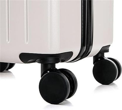 Luggage Suitcase Travel Carry On Luggage Security Combination Lock Suitcase Luggage Suitcase Checked Luggage Lightweight Suitcase (Color : White, Size : 20 inch)