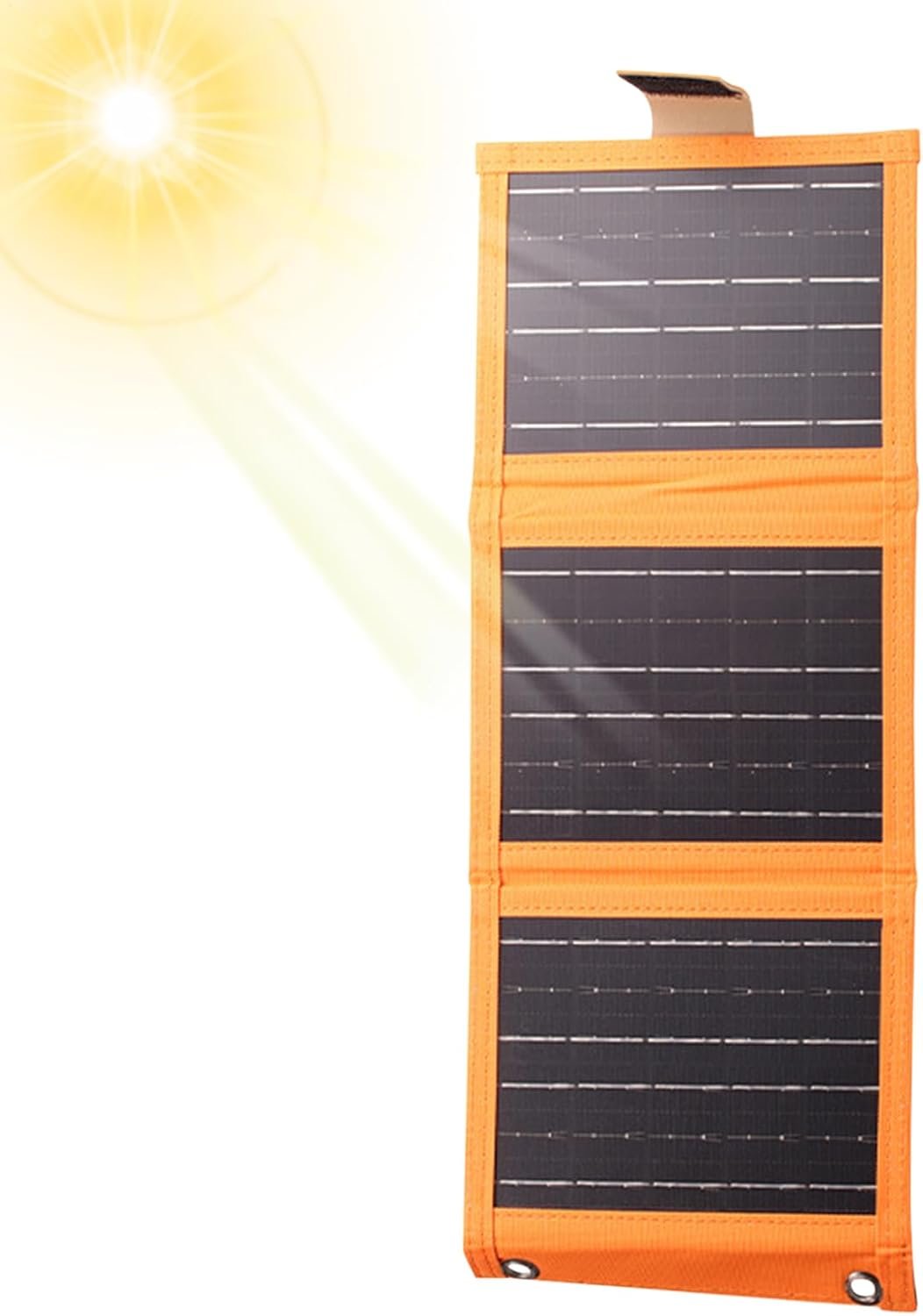 Solar Powered Charger - Solar Charging Panel with USB Port, Silicon Photovoltaic poweer Generation Panel | Solar Charger Folding, Outdoor Camping Charging Device Portable for Tablets Smartwatches