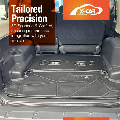 X-CAR 2 PCs Version Boot Liner for Mitsubishi Pajero 2006-2022 Heavy Duty Cargo Trunk Mat Luggage Tray Interior Accessories