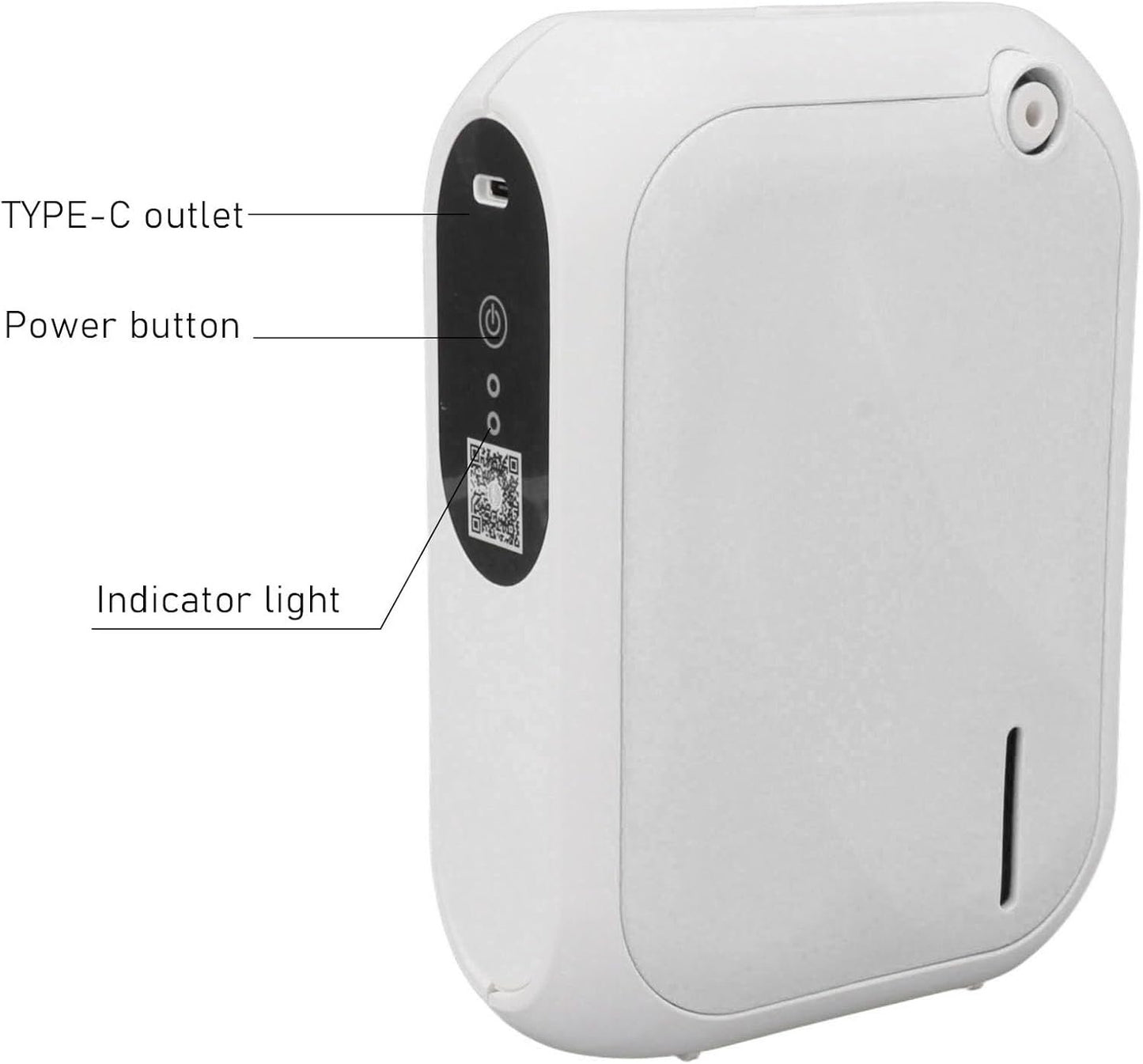 XS105 Atomizing Essential Oil Diffuser, Smart Scent Air Machine for Home, Waterless Essential 140ML Oil Diffuser with 4 Speed Adjustment and BT APP Control for Hotel SPA (White)