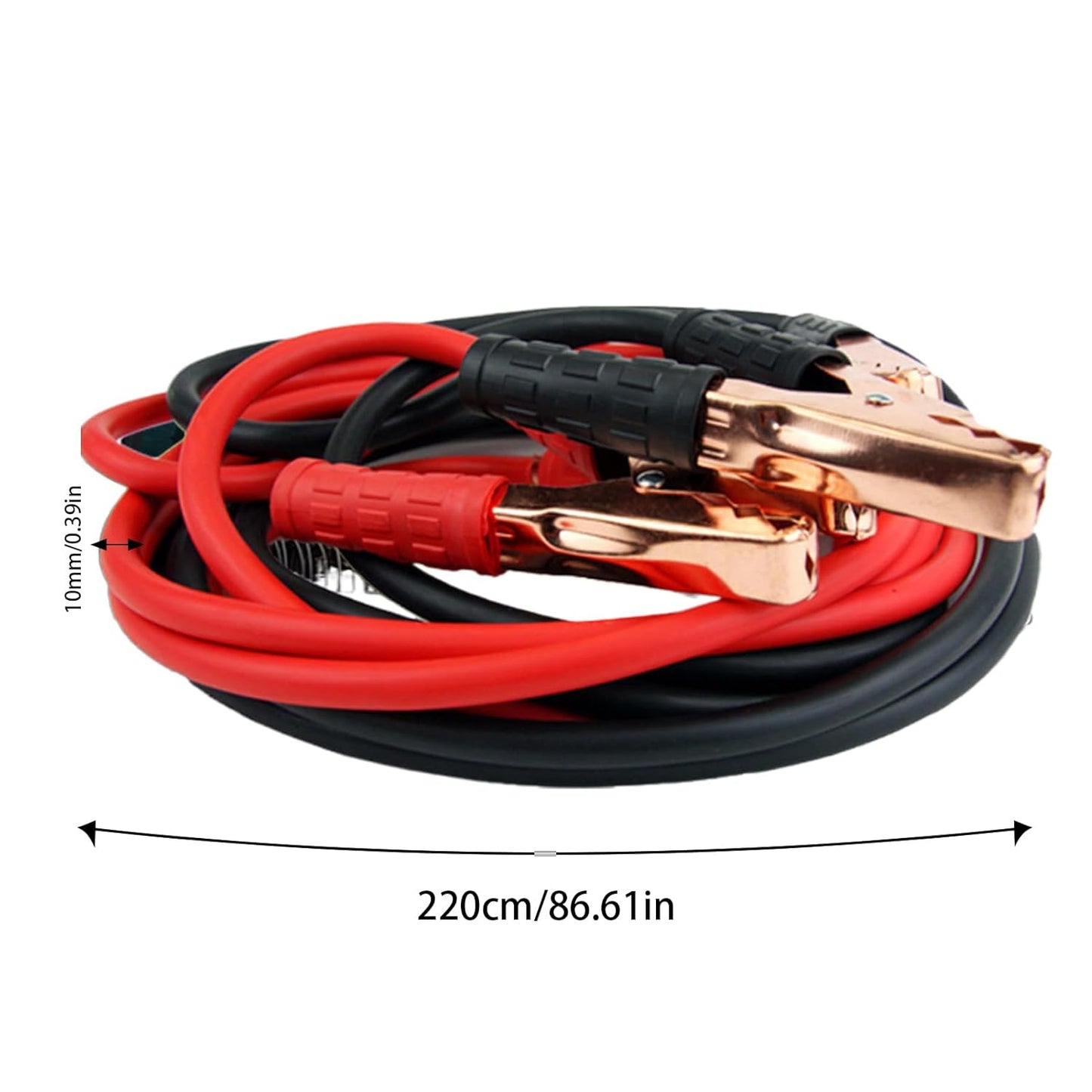 Cavi portatili per auto, 7,2 Feet Heavy Duty Automotive Booster, 0,39 x 86,61 in Vehicle Roadside Safety Accessories, Car and Truck Tool, Essential Vehicle Gear