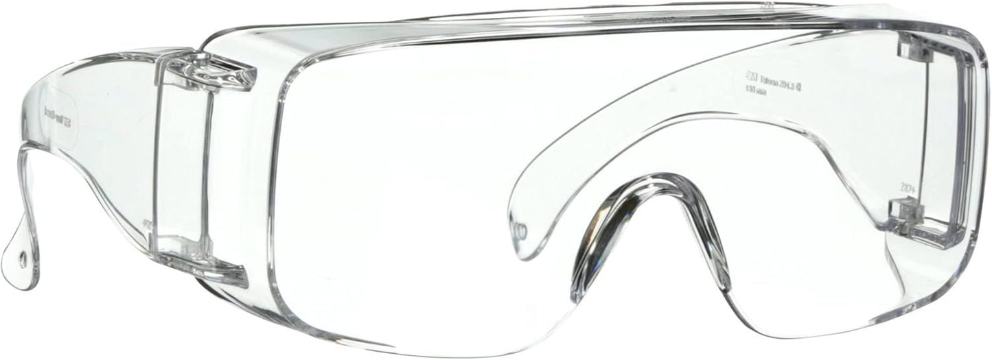 3M Over-The-Glass Safety Eyewear 47110H1-DC, Clear Frame, Clear Lens
