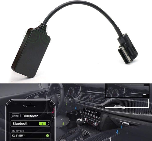 weevoo AMI MDI MMI Interface Bluetooth Module AUX Receiver Cable Adapter for Audi VW Radio Stereo Car Wireless A2DP Audio Input(MMI 3G)