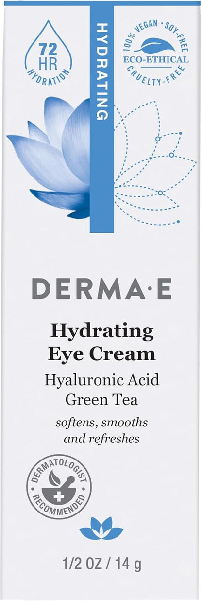 Derma E Hydrating Eye Cream, 14.79 ml, 14 g (Pack of 1)
