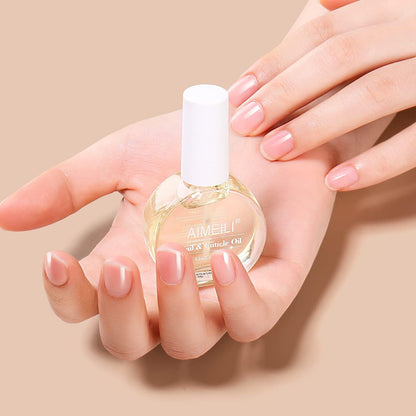 AIMEILI Natural Nail & Cuticle Oil, Cuticle Skin Care Nail Moisturizer 15ml Cruelty-free & Vegan Oil