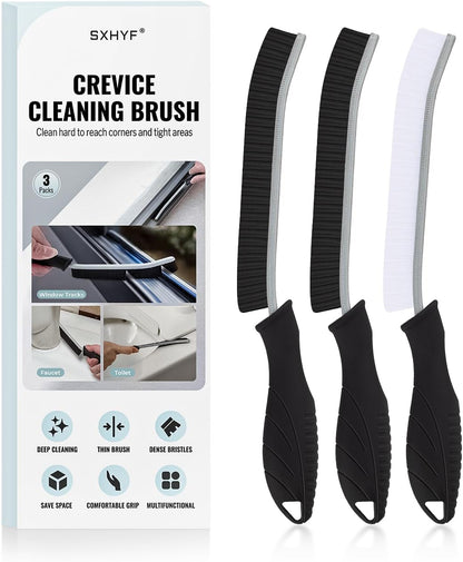 SXhyf Cleaning Brush - Hard Bristle Crevice Cleaning Brush, Multifunctional Gap Cleaning Scrub Brush, Cleaning Tools for Household Use, Home, Kitchen, Bathroom, Window, Vehicle, Faucets, Toilet, Grout