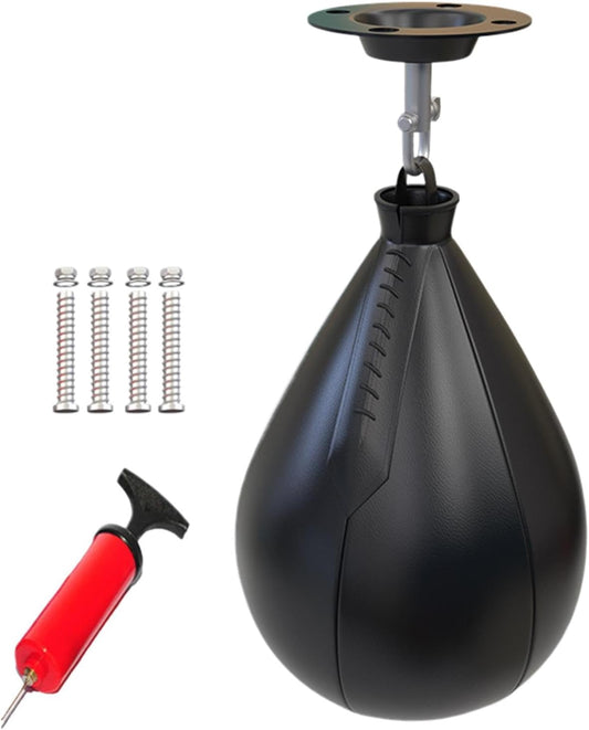 Speedbag Boxing Set, Dangling Pear Shaped, Portable Swivel Ball, Gym Reusable Boxing, Speed Bag Men Women, Boxing Training Gear, Punching Bag Gym, Fitness Workout Tool, Adjustable Boxing Set, Exercise