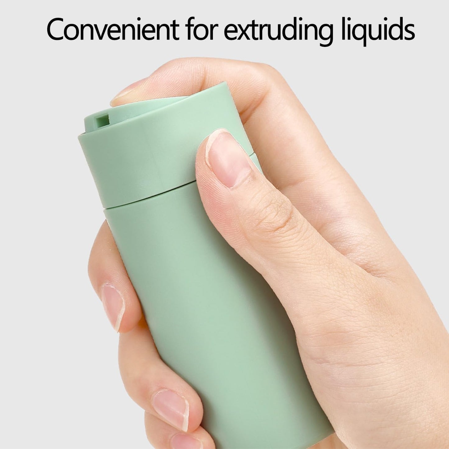 WADY 5 Pack Leak Proof Travel Bottles for Toiletries Set, Refillable TSA Approved Size Containers with Clear Bag for Shampoo, Conditioner, Lotion, Portable and Convenient (Green)