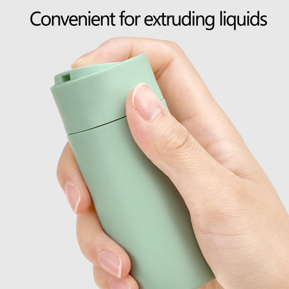 WADY 5 Pack Leak Proof Travel Bottles for Toiletries Set, Refillable TSA Approved Size Containers with Clear Bag for Shampoo, Conditioner, Lotion, Portable and Convenient (Green)