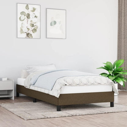 Lechnical Giroletto Marrone Scuro 90x200 cm in Tessuto,Mobili,Letti e Accessori,Letti e telai per Letti