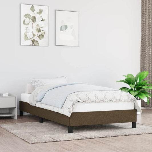 Lechnical Giroletto Marrone Scuro 90x200 cm in Tessuto,Mobili,Letti e Accessori,Letti e telai per Letti