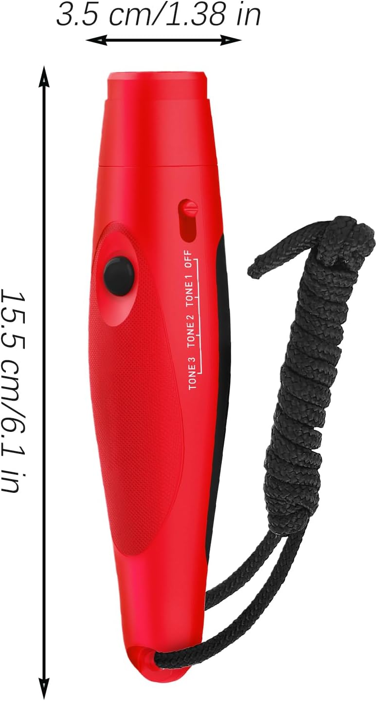 Générique Referee Whistle Electronic, Portatile Handheld Whistle, Loud, Germ, Outdoor Survival Kit, Ideal for Referees, Dog Training, Hiking Battery Operated Safety Tool,