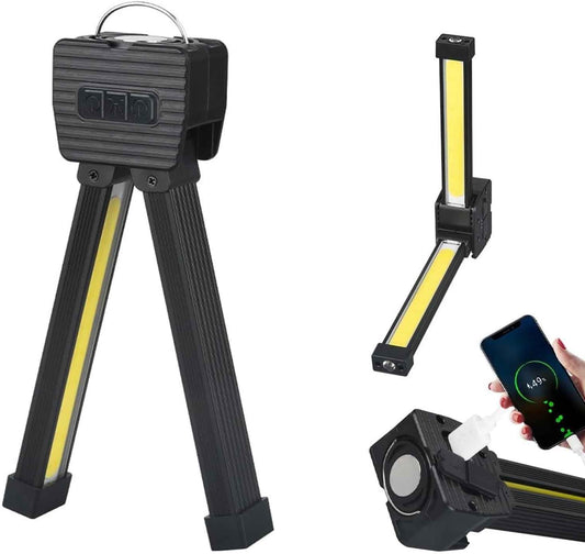 Gym Lamp for Posing, Portable Gym Lamp for Posing, Handheld USB Rechargeable Worklight, 7th Gear Dimming, Magnetic Work Light with 180 Degree Folding (1PC)