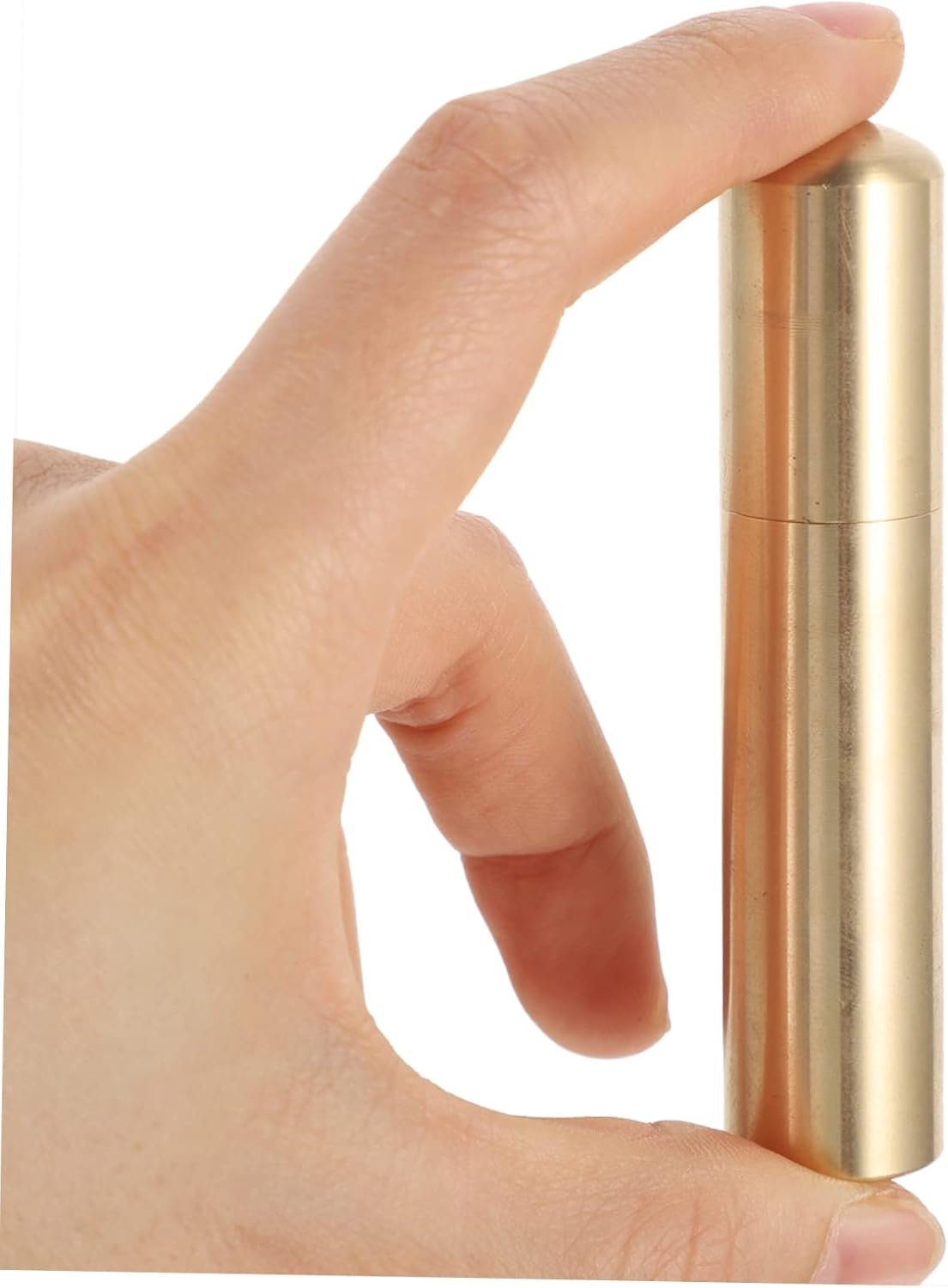 Sosoport 2pcs Match Carrier Match Storage Case for Camping Hiking Outdoor Sturdy Brass Sealed Lid