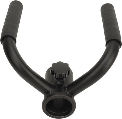 T Bar Row Landmine Attachment, Weightlifting Landmine Handle, 2 Handles Metal Barbell Hand Grip, Lightweight Rowing Handle for Home, Gym, Back, Arm, Core Muscles Training