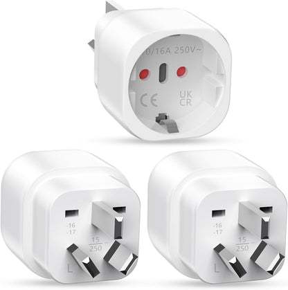 3 Travel Adapters Australia, Germany to Australia, Travel Adapter, Type I Australia, Travel Plug for Australia China, Argentina, New Zealand, Fiji