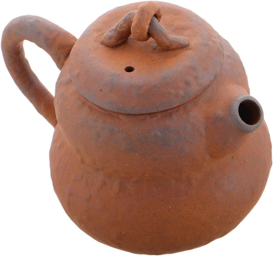 Mikinona Traditional Chinese Gourd Tea Pot Ceramic Tea Pot Infuser Retro Vintage Stovetop Enamel Teapot