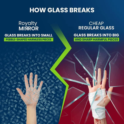 Royalty 24" Inch Round Tempered Glass Table Top – Clear Table Top Glass – Useful for Replacement, Tabletop Protector, Patio, Dining, Coffee, Desks - 1/2" Thick Beveled Edge