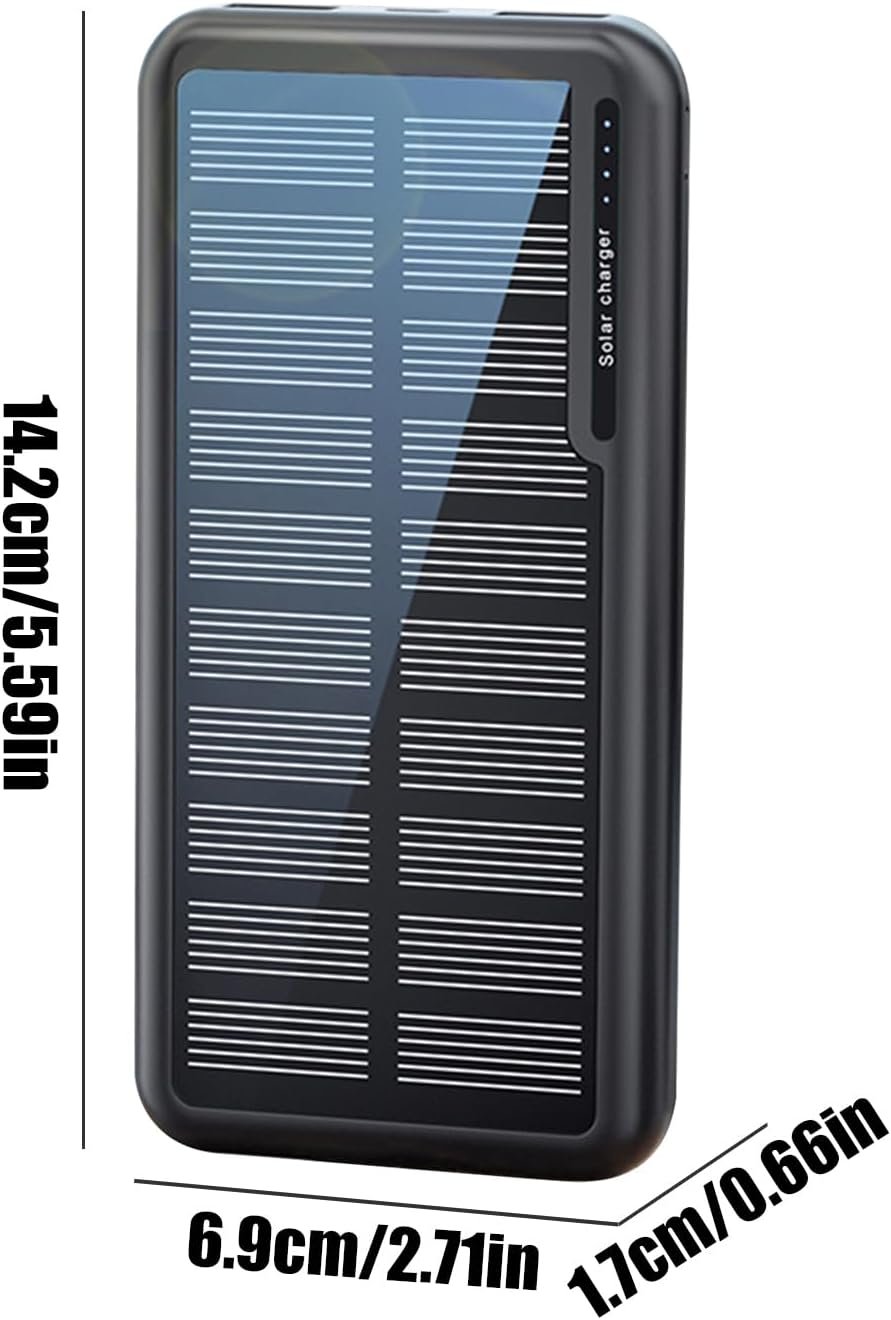 Battery Bank, 10000mAh Laptop Solar Charger, Slim Charging Bank for Camping Travel Beach Car Outdoor Fishing Festival Hiking Flight