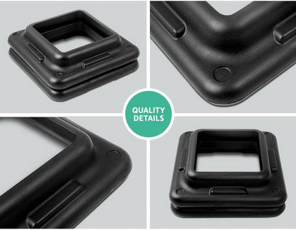 2X Aerobic Step Risers Everfit Add-on Riser Pair for Aerobic Step Platform 5CM Height Commercial-Grade Stack-up Home Gym Cardio Fitness Indoor Workout Exercise Accessory 40cm x 40cm Non-skidding Pad