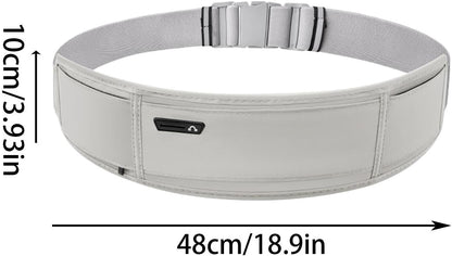 Running Phone Belt, Breathable Fanny Bag, 18,9 x 3,93 in Workout Gear, Adjustable Fit Fitness Waist Pouch, Water Bottle Holder for Athletes, Adventurers, Esercizio, grigio, Se référer au descriptif,