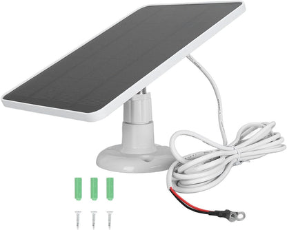 LICAEVEY Solar Panel for Security Camera Outdoor, 10W Video Doorbell Solar Panel Charger, IP66 Water Proof, 360° Adjustable Bracket (CSP4W-O-W)