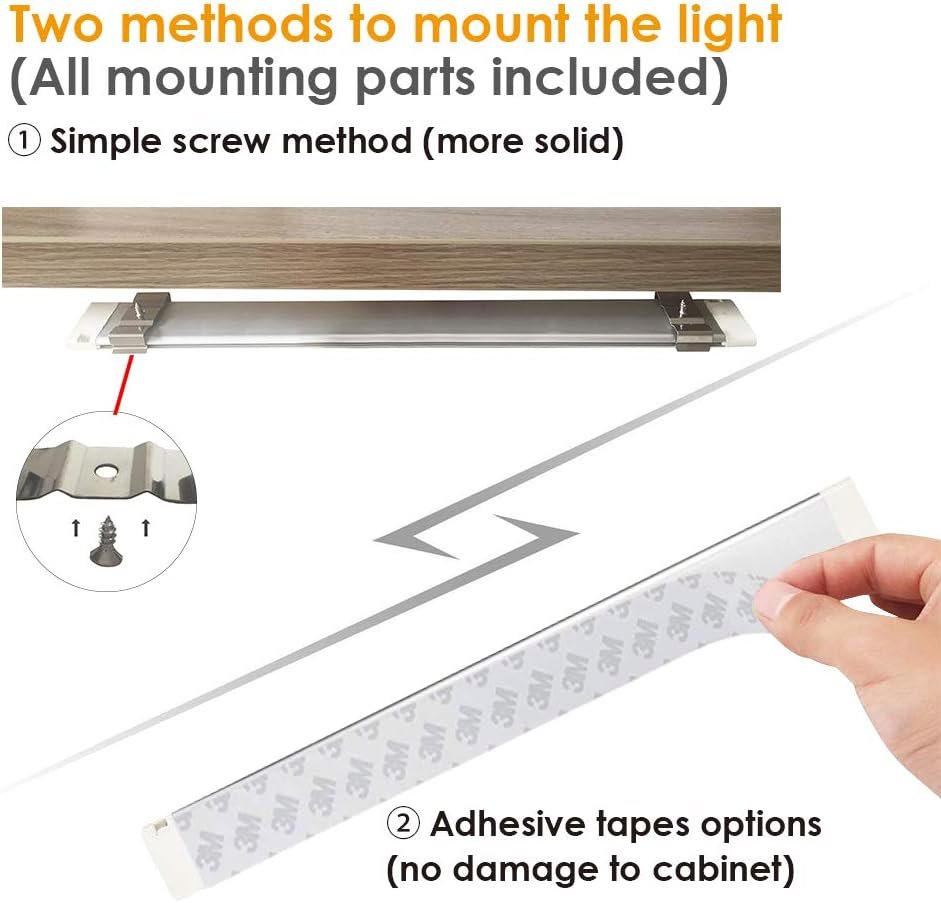 Under Cabinet Lighting Plug in Work with Smart App,Alexa & Google,LED Cabinet Strip Lights Linkable with Timer,2700-6500k Temp,Under Counter Light Fixtures for Kitchen,Book Shelf,Display Case,6pcs