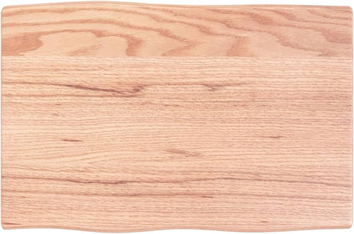 Homgoday 60 x 40 cm Light Brown Solid Oak Tabletop, Live Edge Design, Perfect for Coffee Table, Dining Table, Gold Desk Replacement, Durable and Stylish Furniture