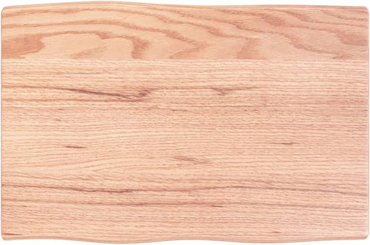 Homgoday 60 x 40 cm Solid Oak Tabletop, Light Brown, Live Edge, Perfect for Coffee Table, Dining Table, Desk Top Replacement, Durable and Stylish Surface