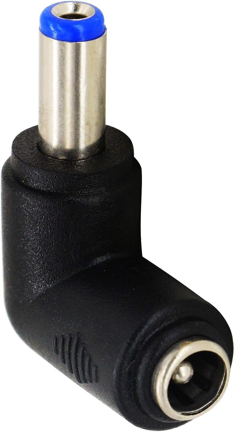 zdyCGTime 90 Degree Angle DC5.5x2.1mm Male to Female Adapter 5 Volt DC Barrel Power Jack Charging Cable Connector for Tablet (DC5.5x2.1mm)(2pack)