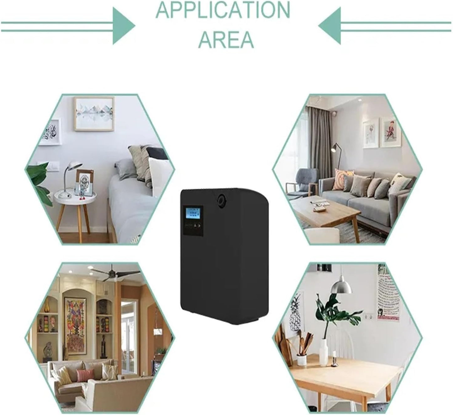 Smart Aroma Diffuser 300ml Large Area Fragrance Oil Nebulizing Scent Air Machine Auto Timer Fragrant Device for Hotel Home Bluetooth WiFi Control