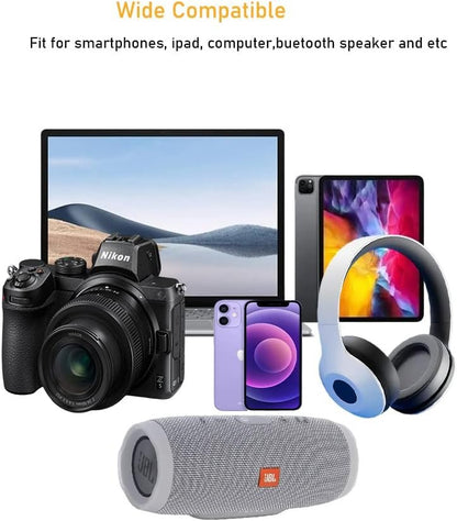 European Plug Adapter, 6 Pack US/CA to EU Travel Adapter Universal Power Jack Wall Europe Outlet Plug Travel from USA/Canada to Europe/Asia Socket