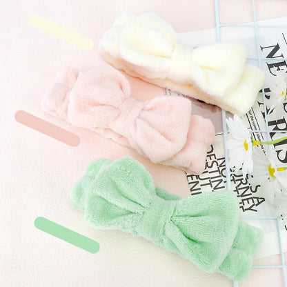 Skincare Headband For Washing Face Skin Care Headband Makeup Headbands For Women Spa Headband For Washing Face Head Band For Skincare Hair Band For Washing Face Makeup Accessories Fluffy Headband