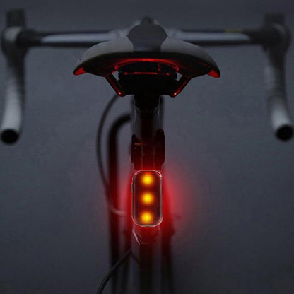 Bike Back Light, Bike Safety Lights, Smart Brake Sensor with Rechargeable LED, Bright Warning Lighting for Mountain and Road Cycling, Waterproof, 2.01 x 1.08 x 0.65 Inches
