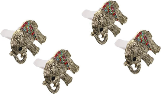 ERINGOGO 2sets Elephant Shaped Car Air Freshener Aroma Diffuser Clip Metal Odor Control Non-slip Ideal for Car Office Home 2pcs*2