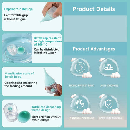 Cozioz Pet Nursing Bottles for Kittens and Puppies, Anti-Choking Design Puppy Feeder, with 3pcs Replaceable and Reusable Silicone Nipples for Feeding Newborn Pets (for Pets)