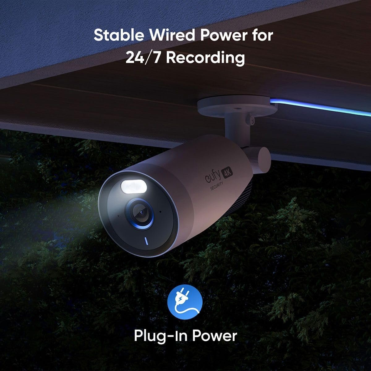 eufy Security eufyCam E330 (Professional) Add-On Camera, Outdoor Security Camera, 4K Resolution, 24/7 Recording, Plug-in, Enhanced Wi-Fi, Face Recognition AI, No Monthly Fee, Requires HomeBase 3