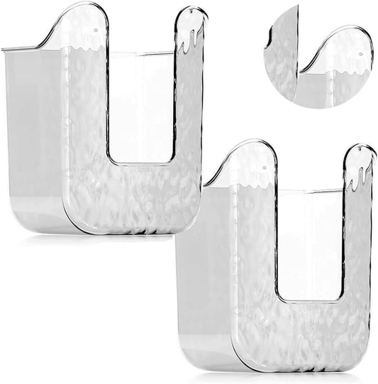 WADY Wall Mounted Wipes Holder Wipes Wall Mounted Holder Bathroom Wipes Holder Toilet Wipes Holder Punch-Free Wipes Dispenser Kitchen Wipes Storage Box Wipes Organizer Container (Transparent gray)