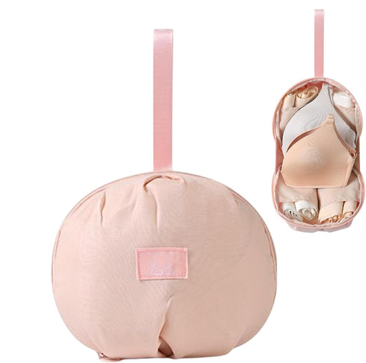 Underwear Organizer Travel Bag, Portable Bra Panty Storage Case, Large-Capacity Packing Cube, Waterproof Foldable Design for Travel and Home Organization
