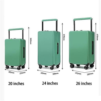 BODHIS Luggage Suitcase Trolley USB Interface Suitcases Trolley Luggage Universal Wheels Combination Lock Luggage Hand Luggage, a