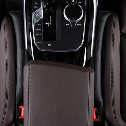 2PCS Leather Car Seat Gap Filler, Car Seat Gap Stopper Anti-Drop Space Slot Reserved Safety Belt Space, Premium Car Gap Filler Pad Car Accessories for Women and Men(Black)