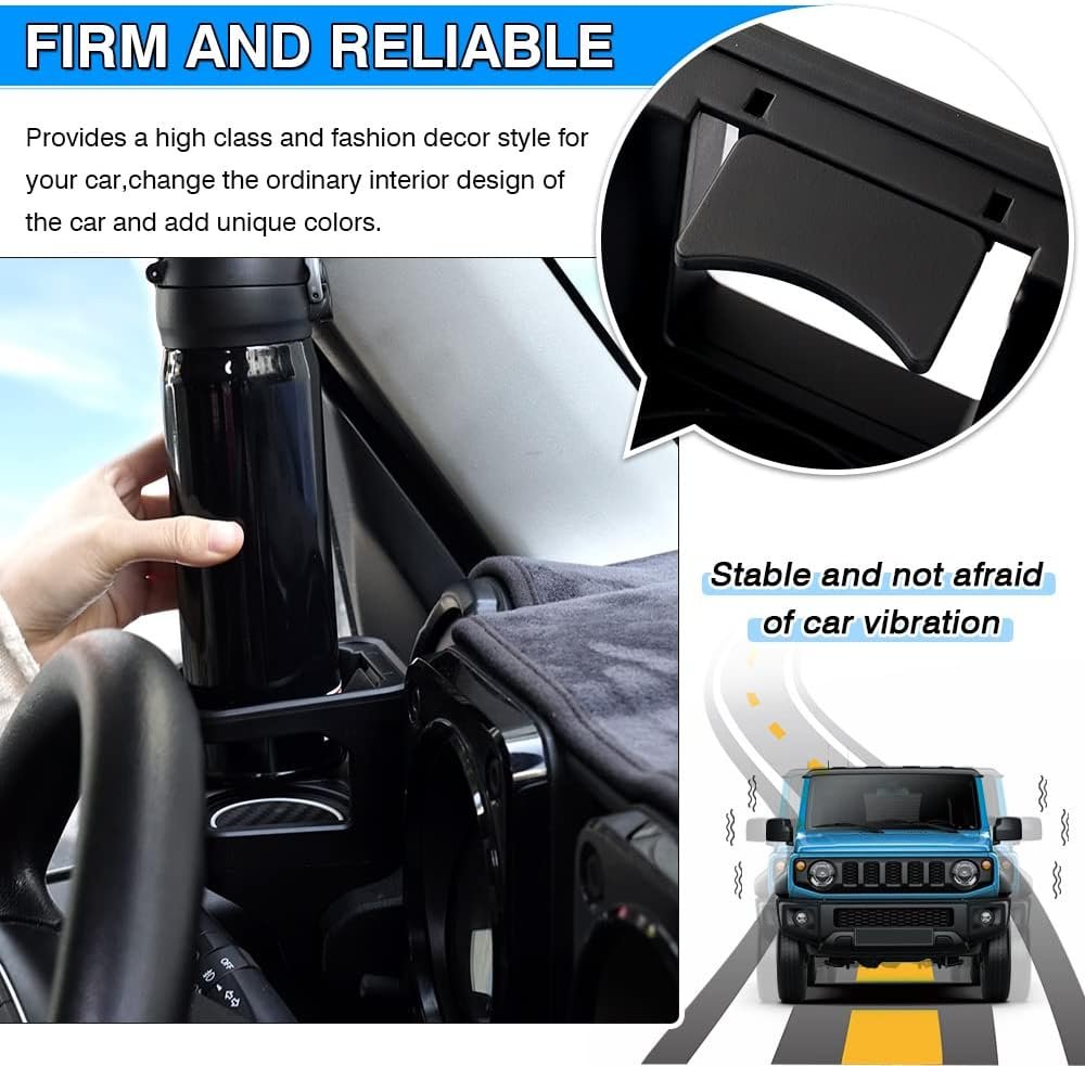 Autorder Custom Fit for Interior Accessories Suzuki Jimny 2019-2023 JB64 JB74 Water Cup Holder Mount Bracket Drinkes Support