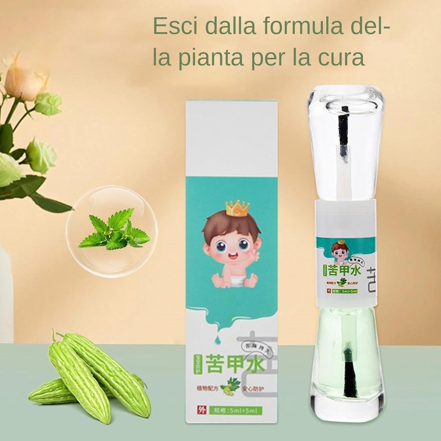Mivceklw Nail Biting Prevention Polish, 5ml Bitter Formula Remedy, Safe Thumb Sucking Aid For Kids, Effective Nail Care Solution To Discourage Finger Biting, 0.91x3.94in