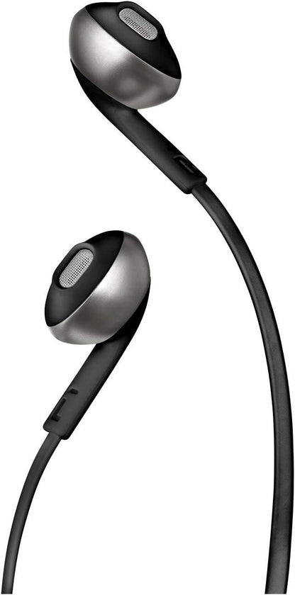 JBL Tune 205 Wired In-Ear Headphones with One-Button Remote/Mic - Black
